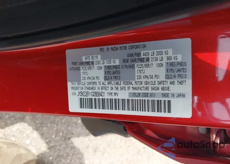 2016 Mazda Cx-5 Sport from USA, damaged, VIN JM3KE2BYXG0668401